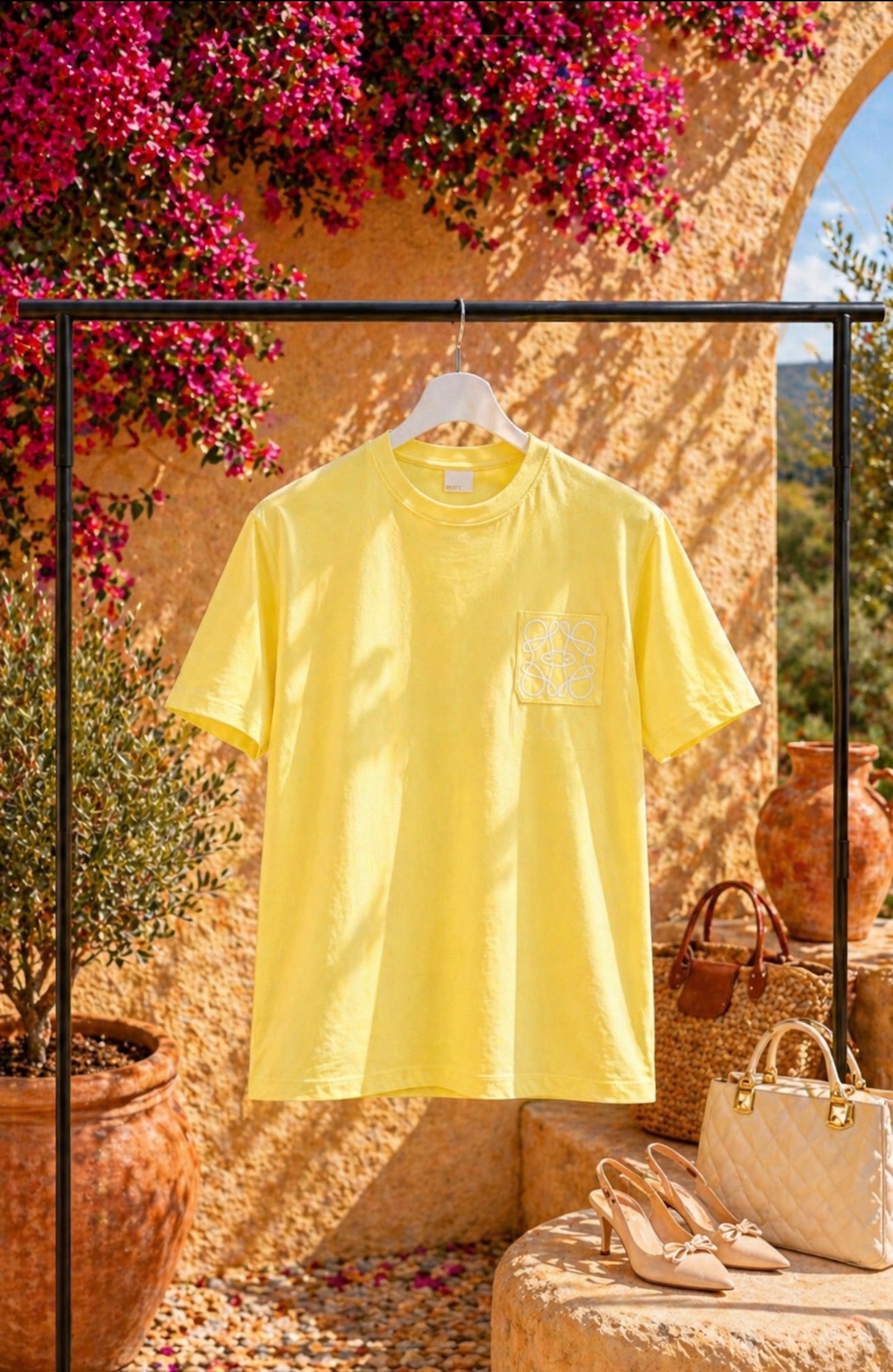 T-shirt met borstzak