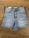 🌸 Jeans Short met Geborduurde Bloemetjes 🌸