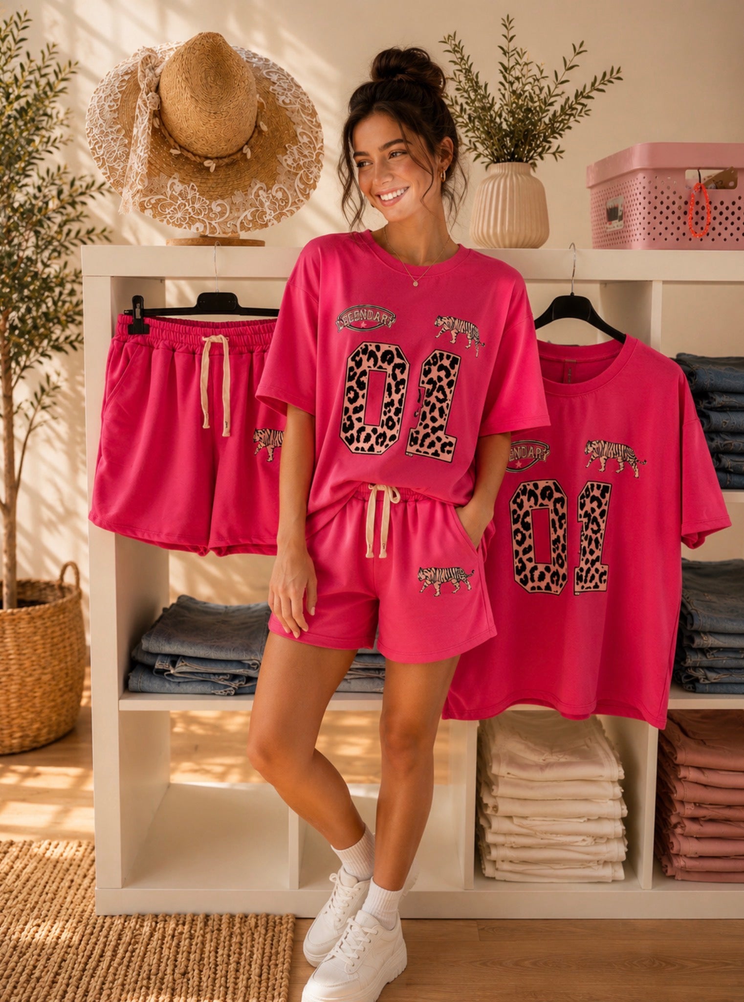 Comfy Short Set – Tiger