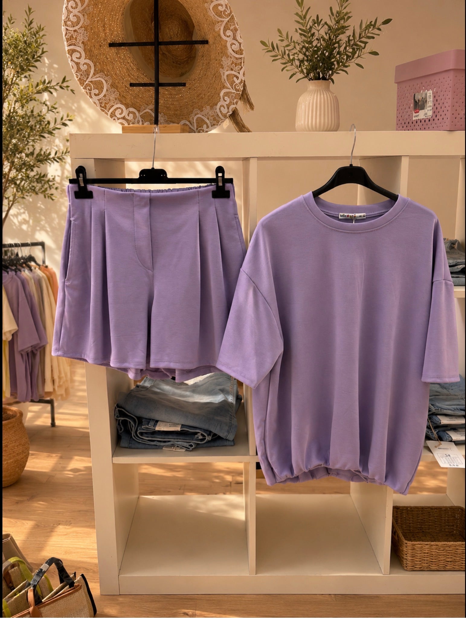 Comfy Short Set plooi