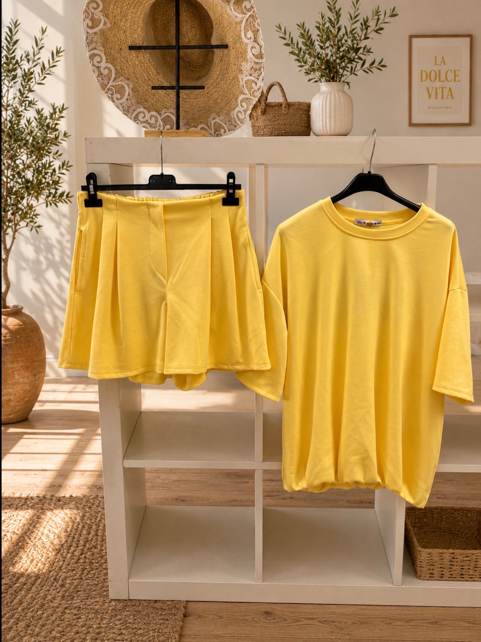 Comfy Short Set plooi