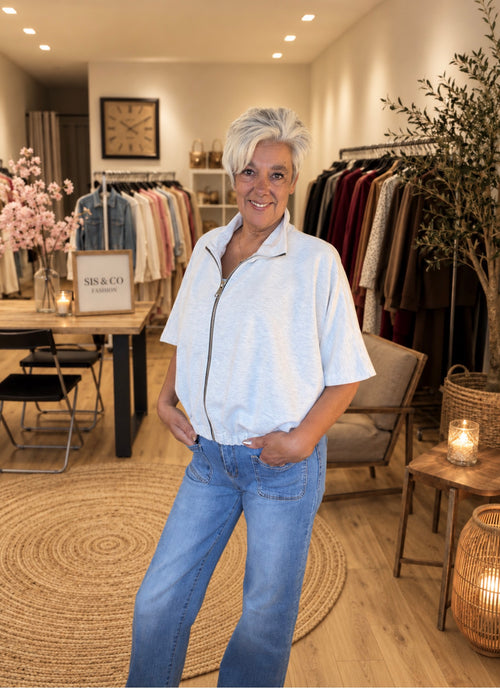 Mooij jasje met korte vlindermouwen