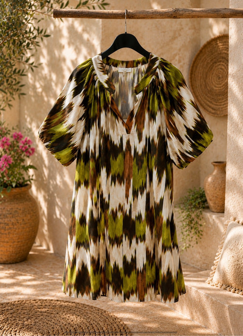 Tuniek Bruin/Groene Print