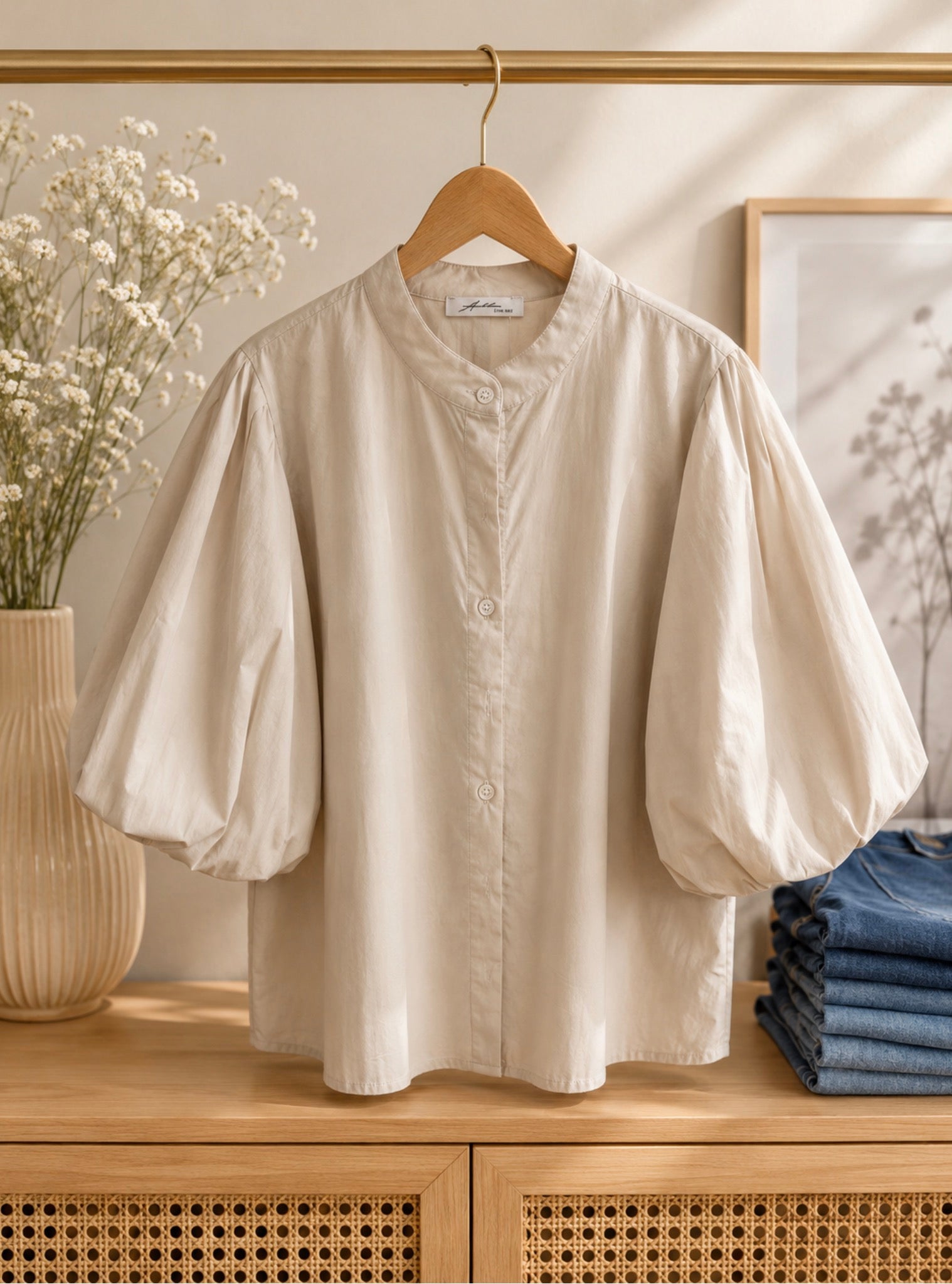 Blouse pofmouw