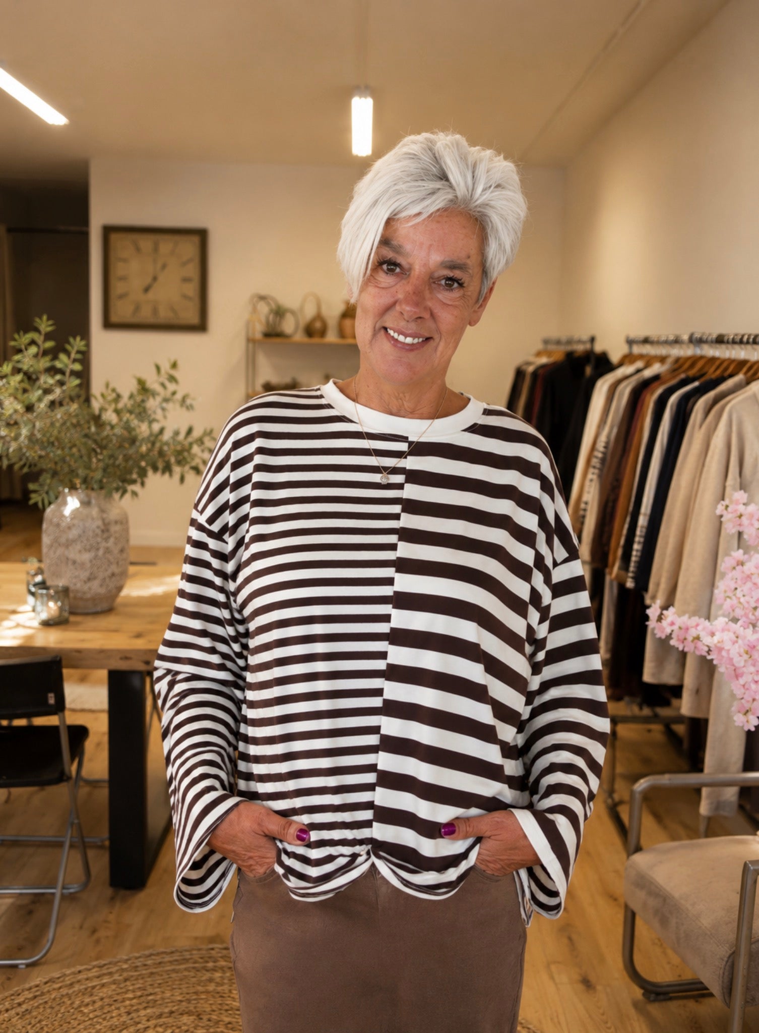 Mocha Stripe Longsleeve