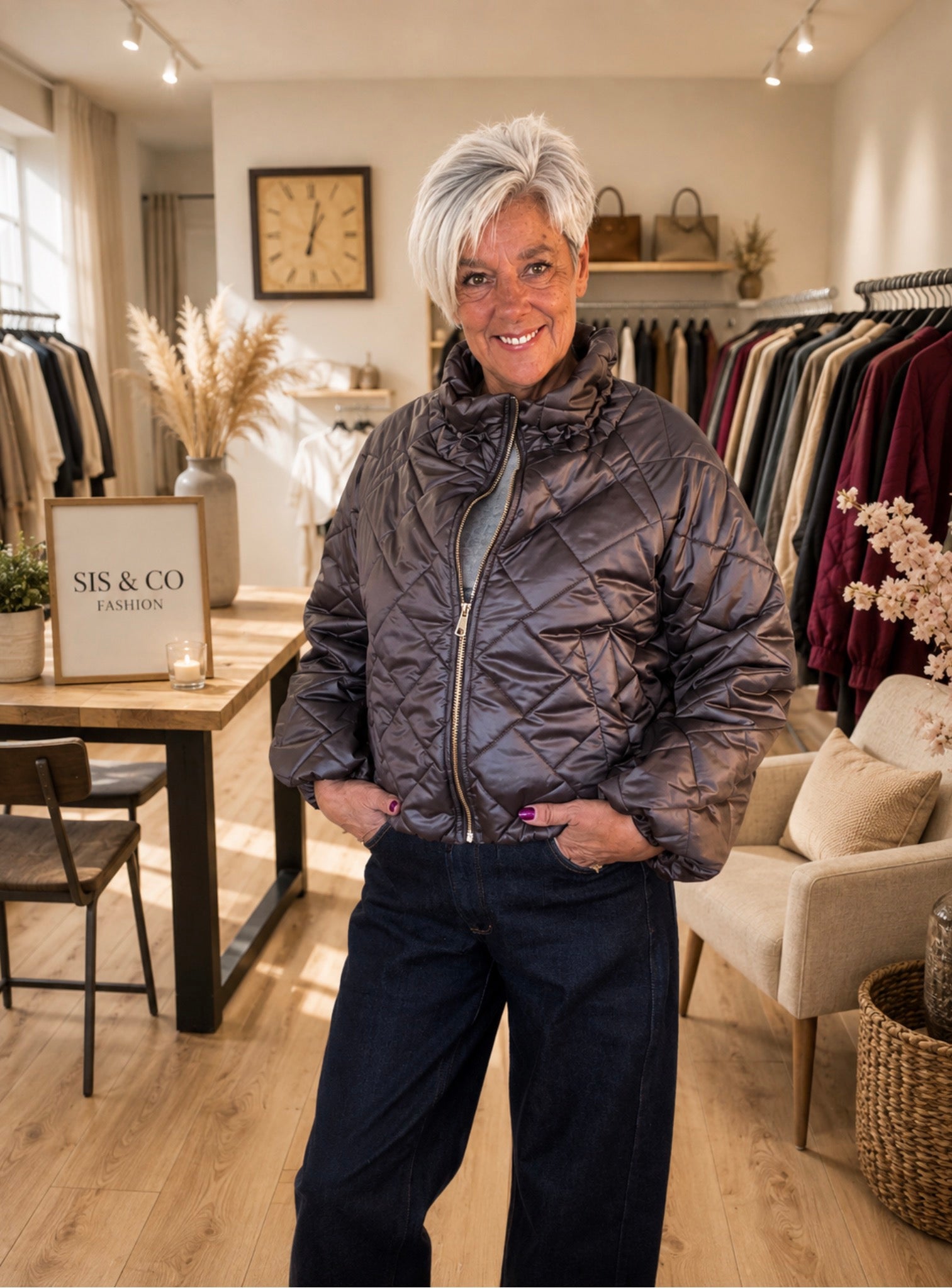 Quilted Puffer Jacket – Bruin