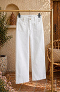 Wide leg jeans wit