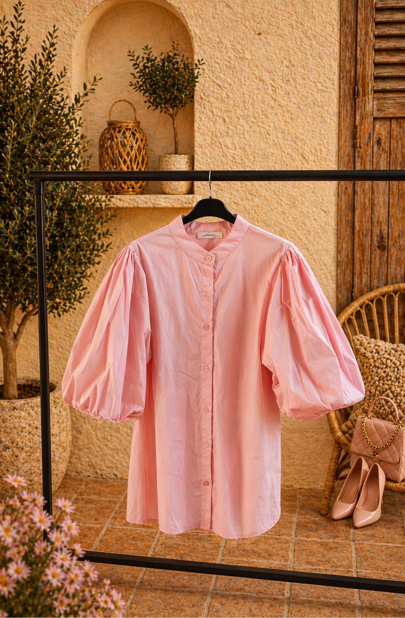 Blouse pofmouw