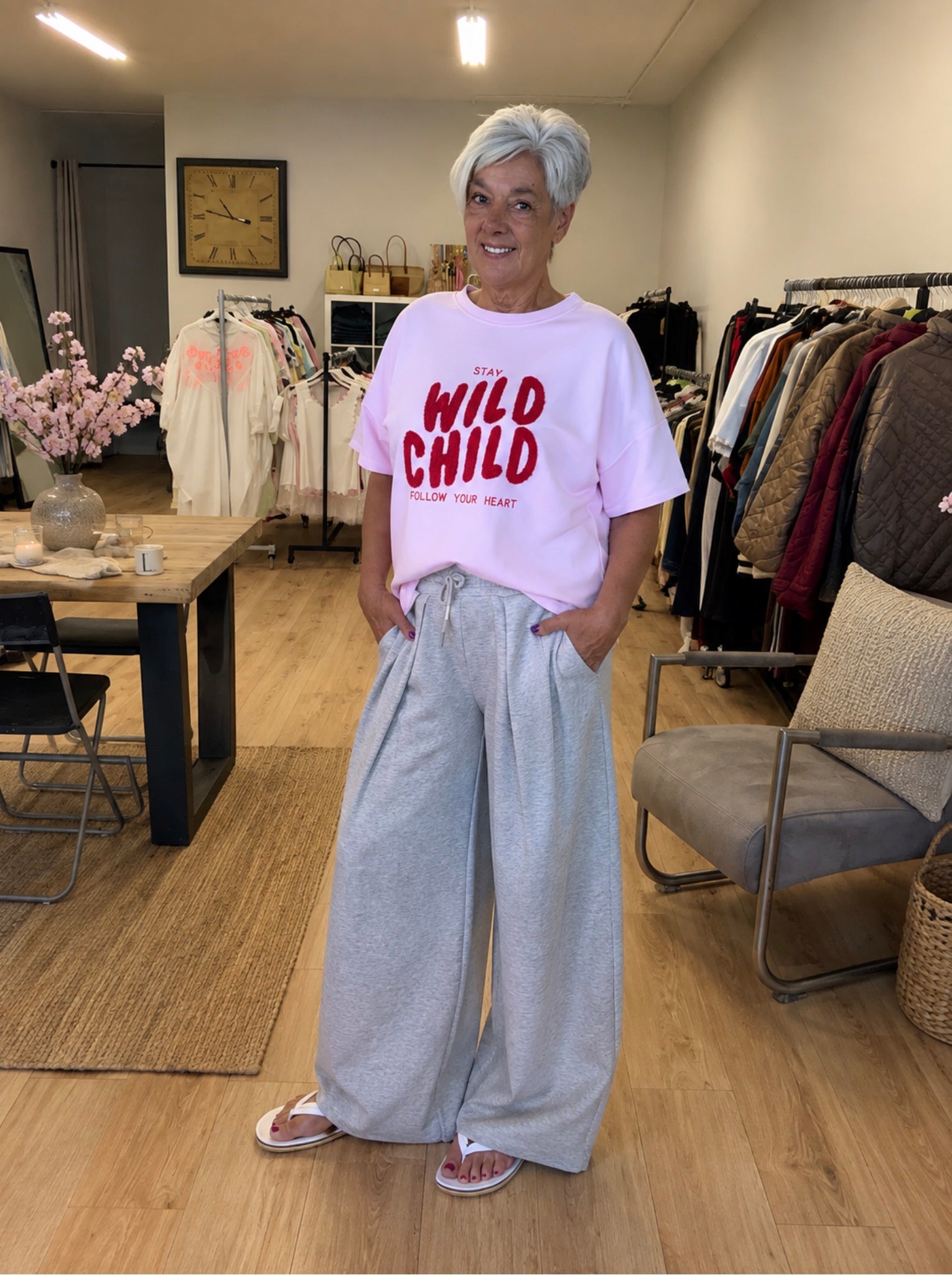 Stay Wild Child Tee – roze
