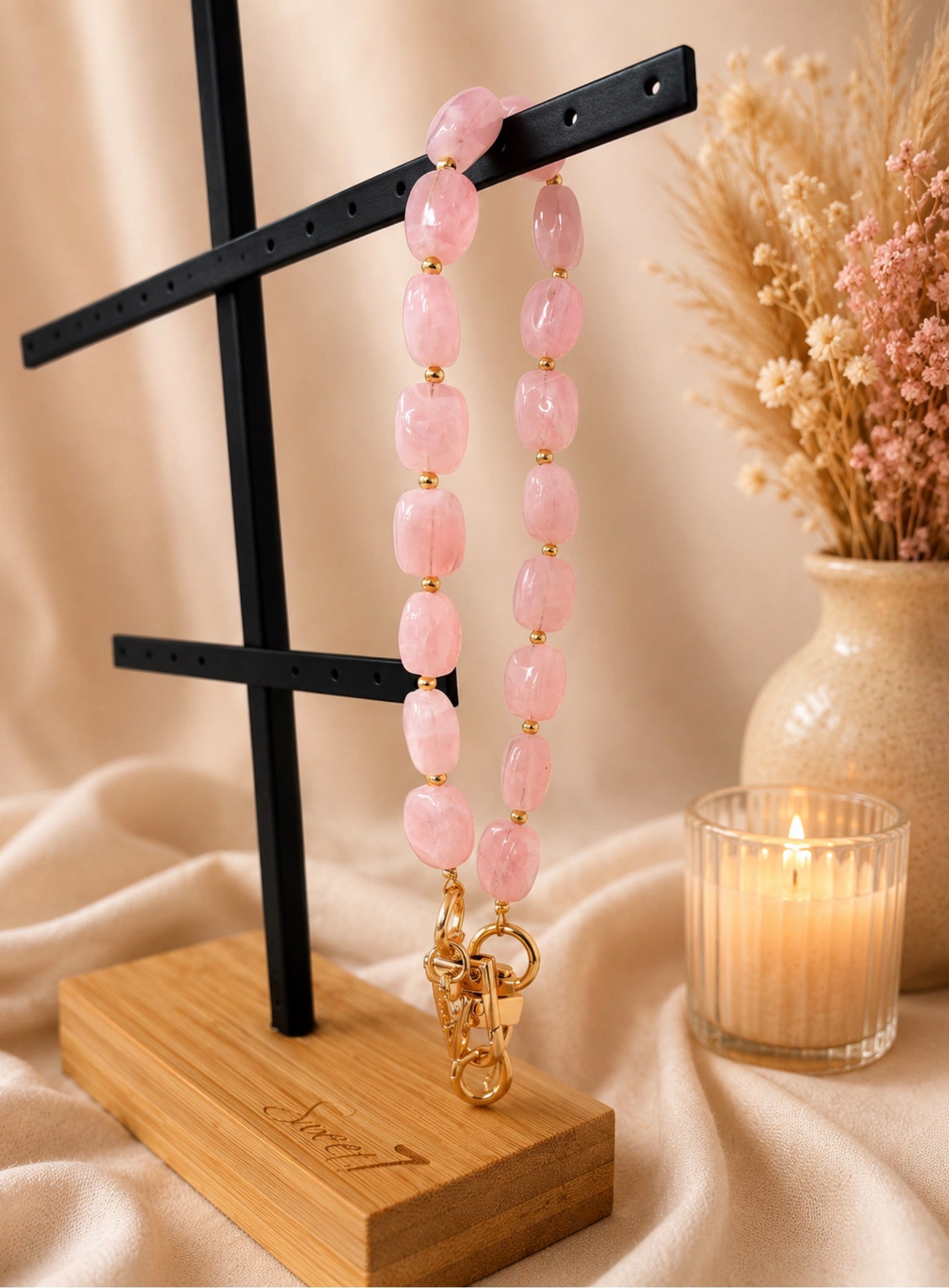 Telefoonkoord Roze