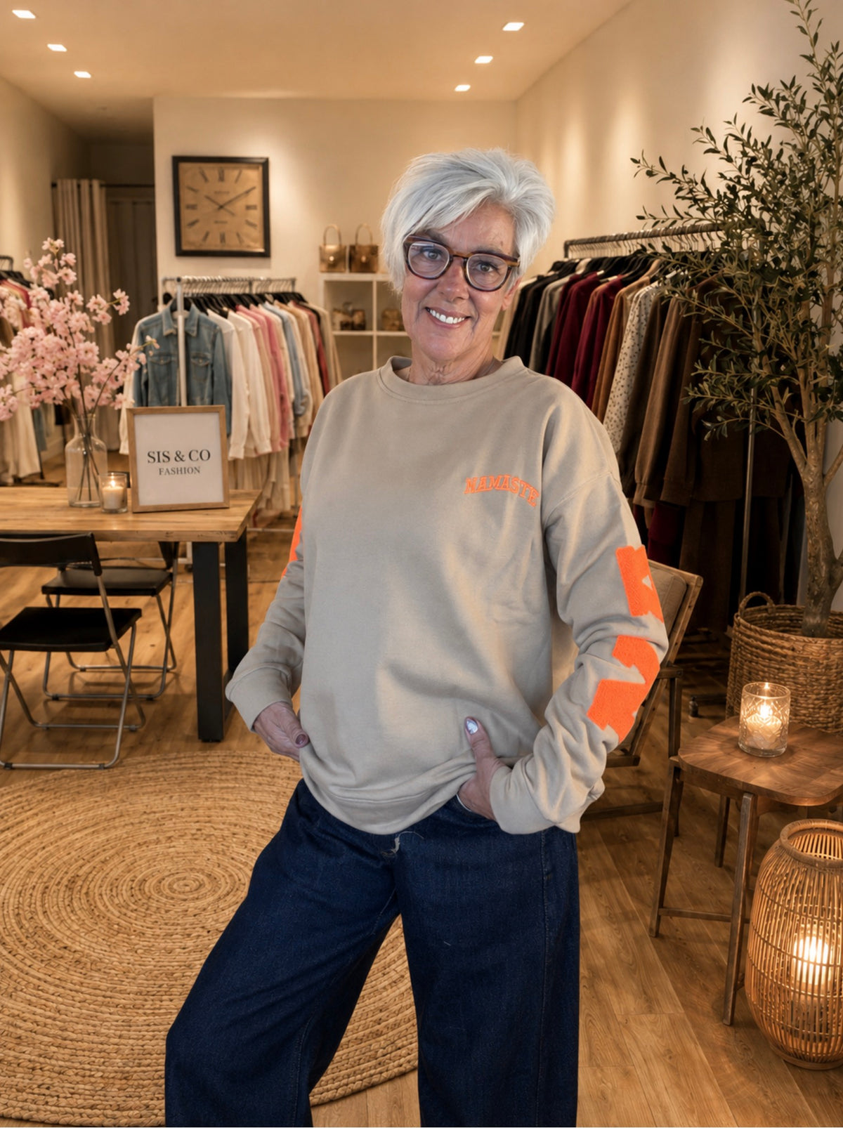 Namaste Neon sweater