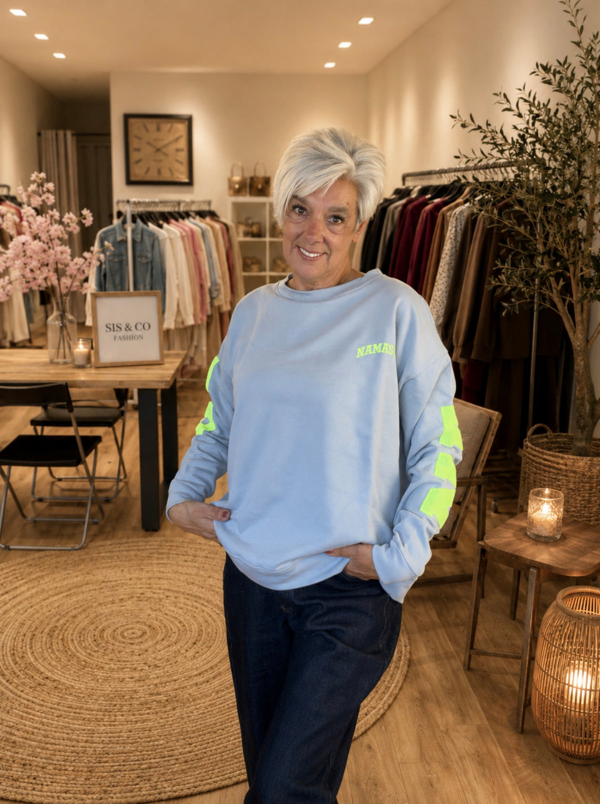 Namaste Neon sweater