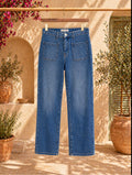 Straight jeans wide leg