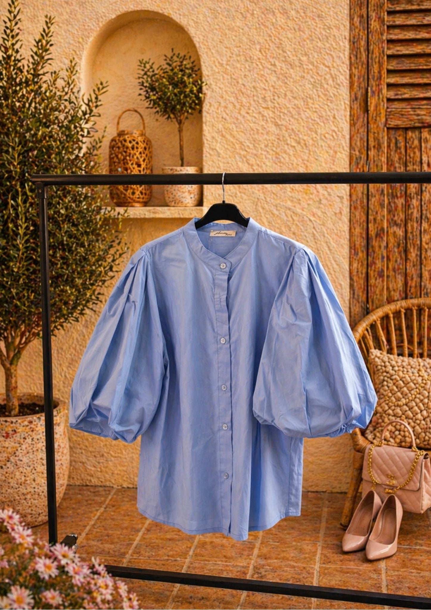 Blouse pofmouw