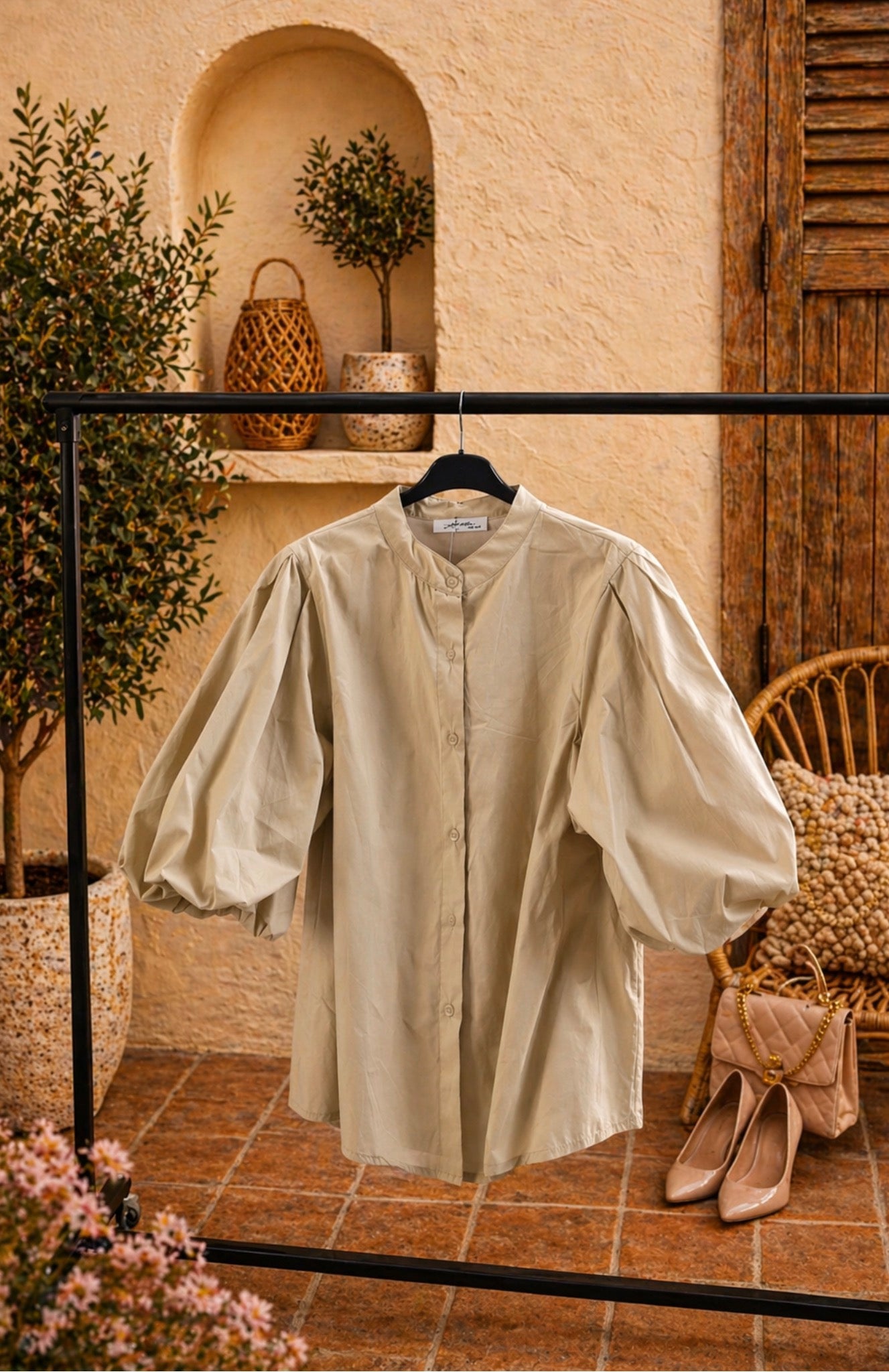 Blouse pofmouw