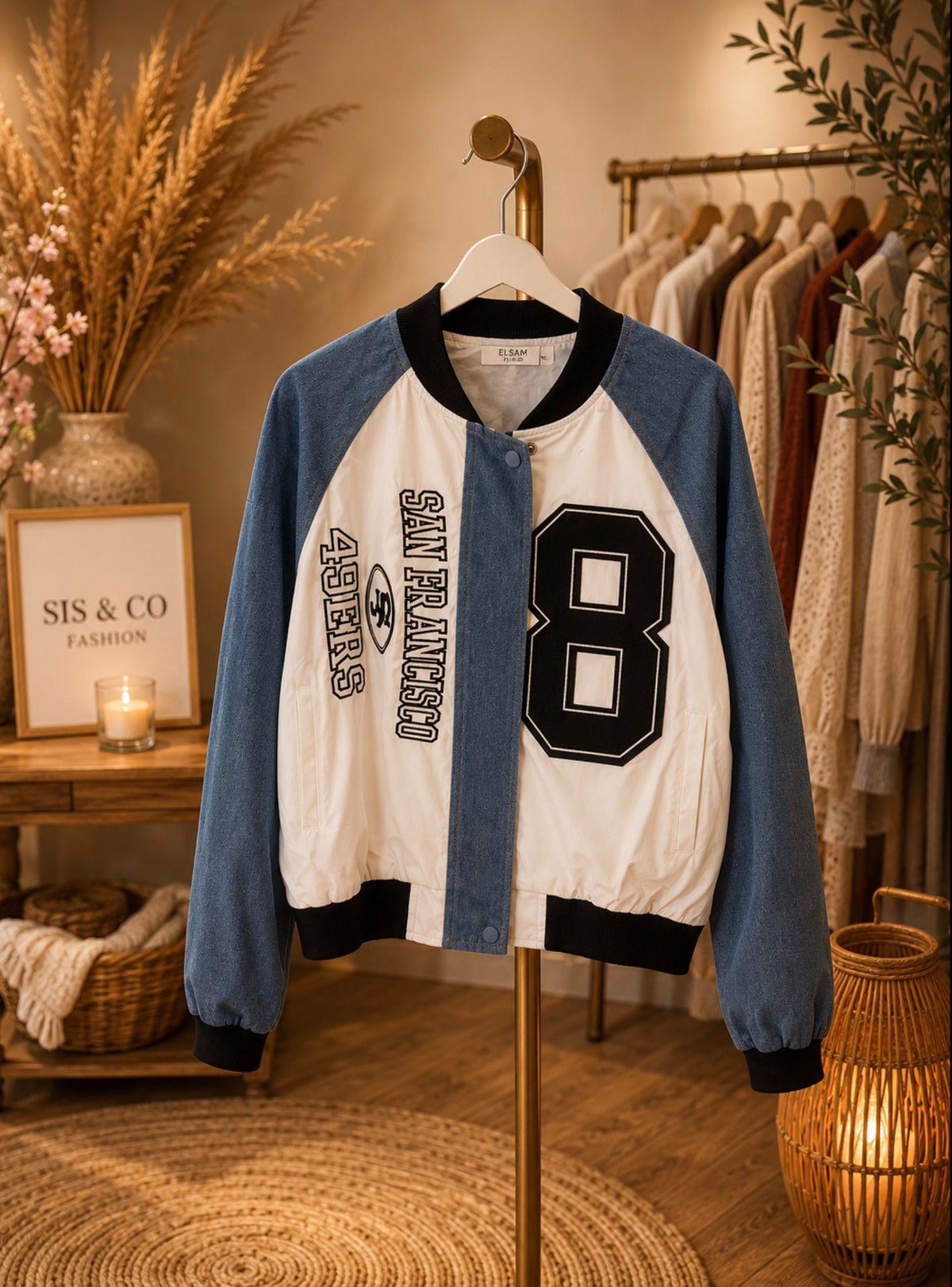 College Bomberjack – Denim Look
