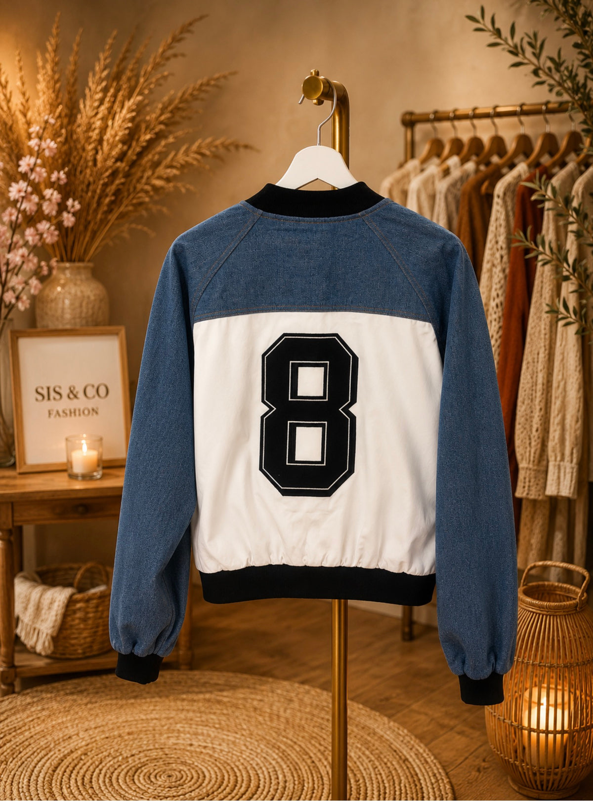 College Bomberjack – Denim Look