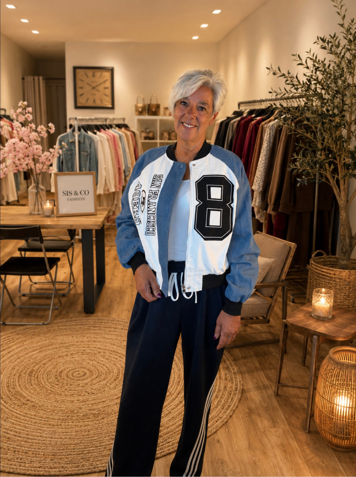 College Bomberjack – Denim Look