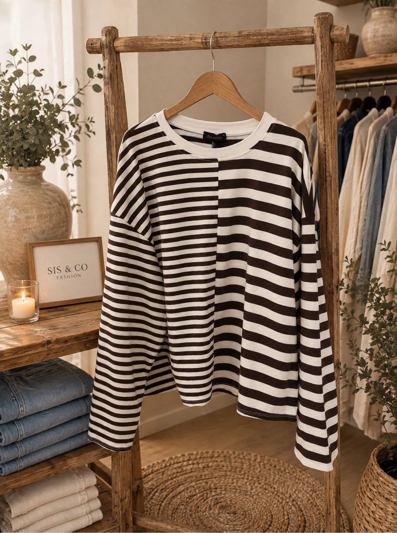 Mocha Stripe Longsleeve