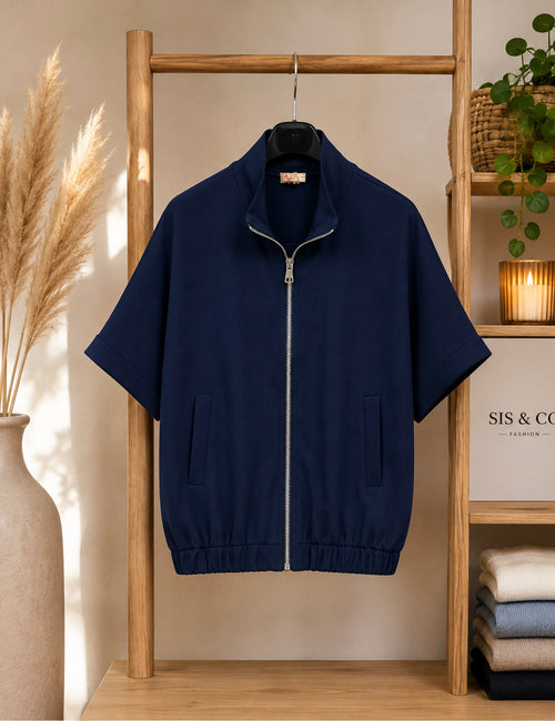 Zip jacket Blauw