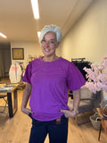 Magenta basic met pofmouw