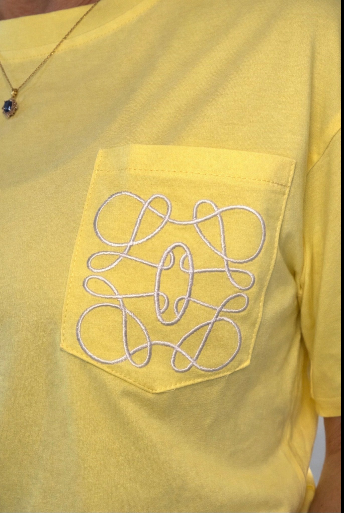 T-shirt met borstzak